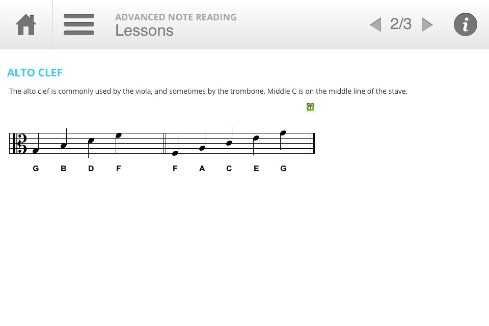 Musition Advanced Note Reading screenshot 2