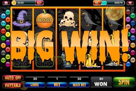 Bloodcurdling Trick Or Treat Halloween Slots screenshot 2