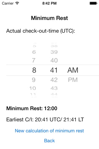 Flight Duty Calculator screenshot 3