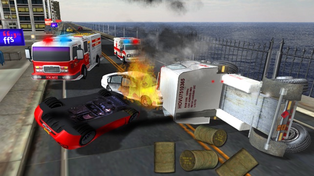 Fire truck emergency rescue 3D simulator free 2016(圖2)-速報App