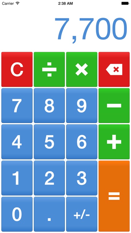 Big Digits HD Calculator with Large Buttons