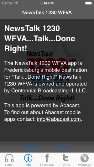 NewsTalk 1230 WFVA...Talk...Done Right!