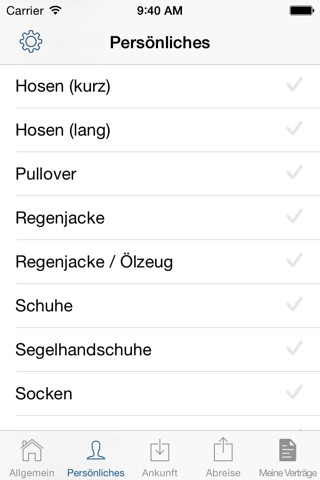 Checkliste - Yachtcharter Dagen screenshot 3