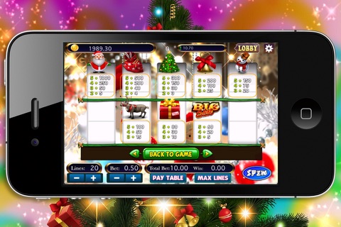 Mega Christmas Slots Machine screenshot 4