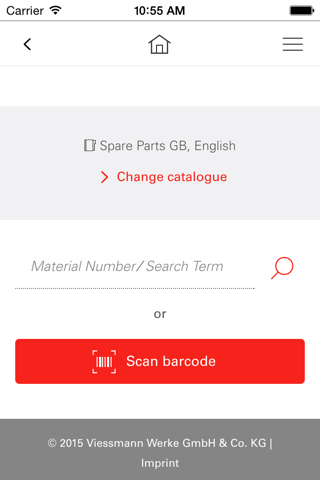 Viessmann Spare Part App - náhled