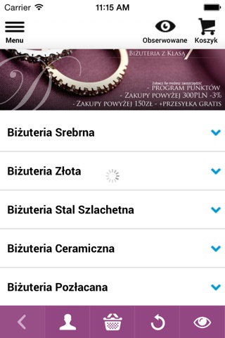 Violette Biżuteria Sklep screenshot 2