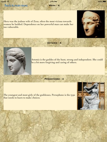 My God - Psychological Test Using Gods from Greek Mythology as Archetypes screenshot 3