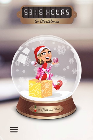 Sleeps to Christmas - A Christmas Elves Days to Christmas Countdown SnowGlobe App screenshot 4