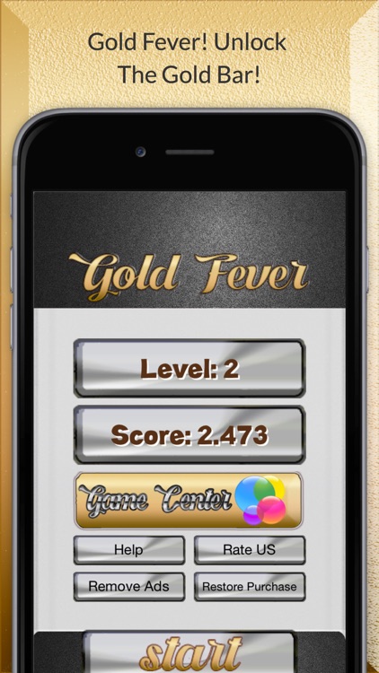 Gold fever - Unlock the gold bar