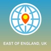 East of England, UK Map - Offline Map, POI, GPS, Directions