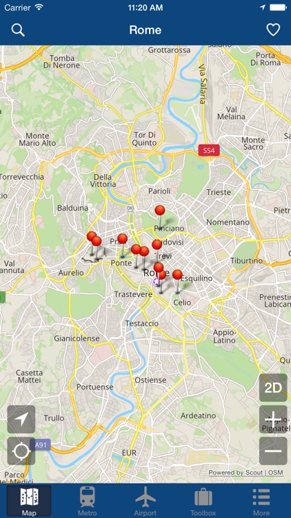 Rome Offline Map - City Metro Airport