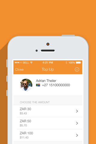 Sendly: Send top up to family and friends prepaid phones abroad by Rebtel screenshot 4