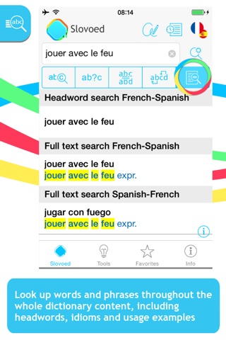 French <-> Spanish Slovoed Classic talking dictionary screenshot 2