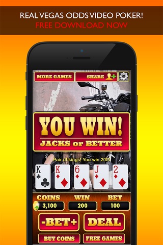 HOT MACHINE POKER - Play the Casino and Jacks Or Better Gambling Card Game for FREE ! screenshot 2