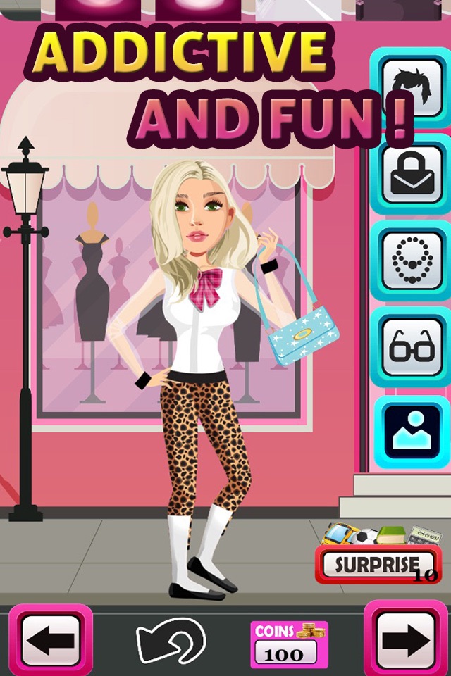 My Modern College Girl Fashion Boutique Mall Life Dress Up Game screenshot 3