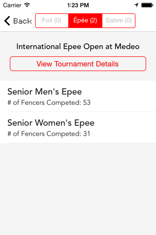 Fencathon: Fencing Tournaments screenshot 4