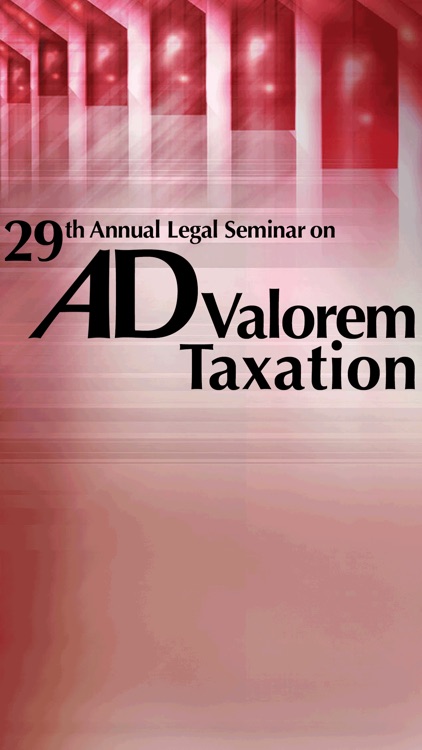 Ad Valorem Taxation Seminar screenshot-0