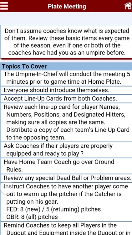 Baseball Umpire Pocket Reference