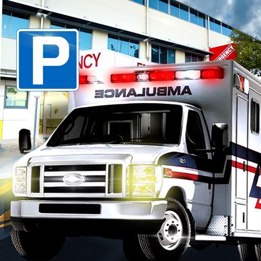 Ambulance Car Parking Free Game icon
