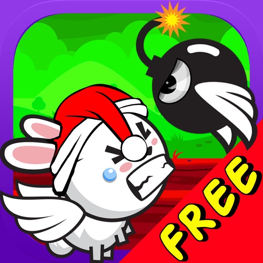 An Angry Rabbit Vs Flying Bombs Christmas Edition - Free icon