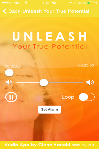 Unleash Your True Potential Self-Hypnosis by Glenn Harrold screenshot 2