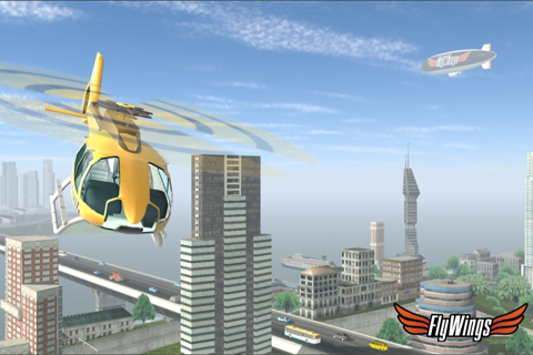 Helicopter Flight Simulator Online 2015 - Flying in New York City HD - Fly Wings screenshot 2