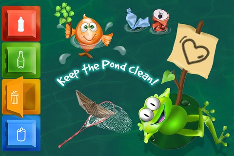 Pond Fun - Nature Water Garden - Fish & Animal Care - Learn to Recycle Kids Game screenshot 3