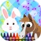Animals Coloring Book is a coloring and paint tool for kids