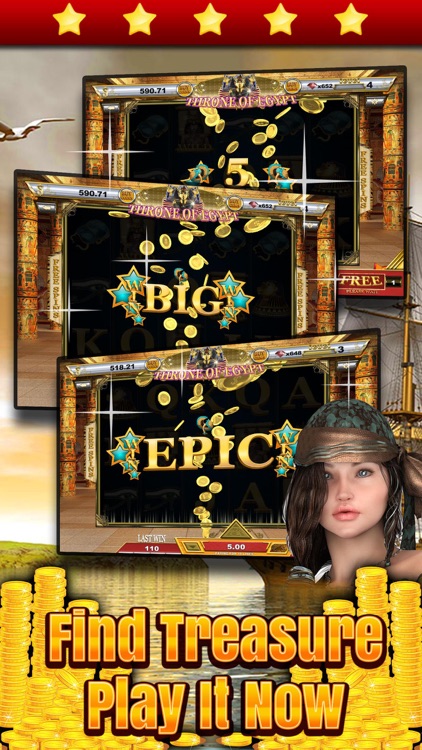 `` Throne of Egypt Treasures Slots `` - Spin the Pharaoh Wheel to Win the Mummy Casino