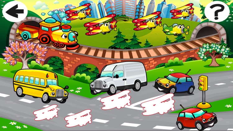 A Sort By Size Game of Cars and Vehicles for Children screenshot-3