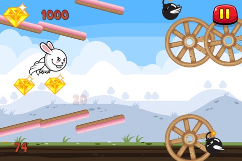 Aaah! It’s Flappy the Crazy Rabbit Vs Angry Clumsy Bombs! HD Free screenshot 4