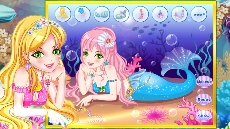 Mermaid princess party dressup screenshot-3