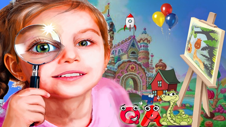 Finding Alphabet And Numbers : Amazing Hidden Objects Puzzle Game for Kids