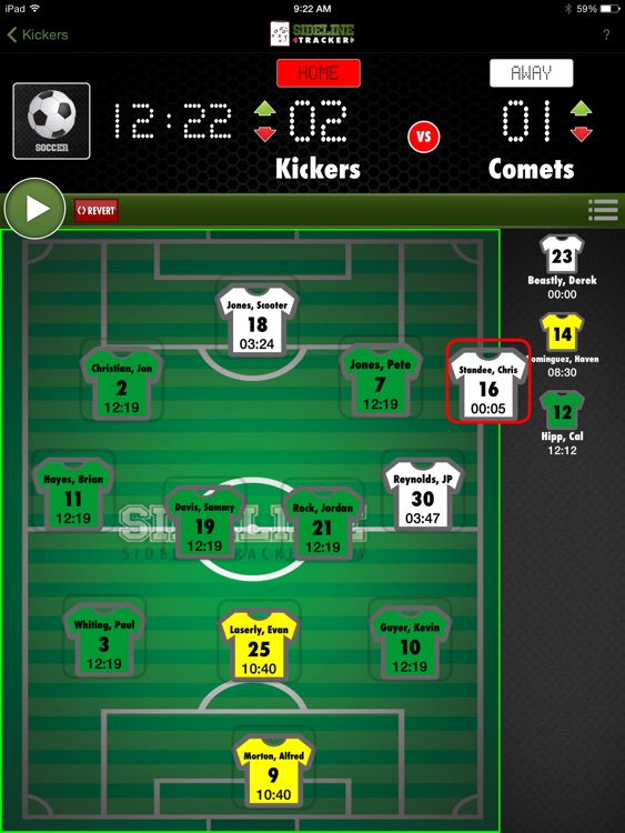 SideLineTracker