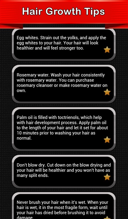 Hair Growth Tips