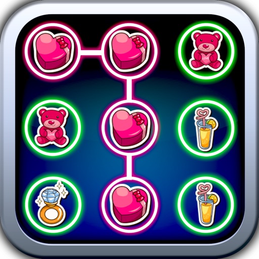 Your Valentine Dots matching game saga:Connect your valentine stickers