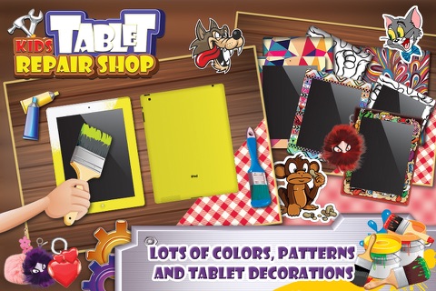 Kids Tablet Repair Shop – Fix & decorate tablet in this crazy mechanic game screenshot 4