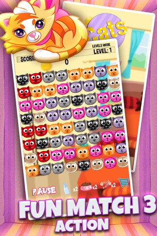 Match 3 Kitten Collector – Sliding Puzzle.s and Extreme Brain Teaser  Game screenshot 2