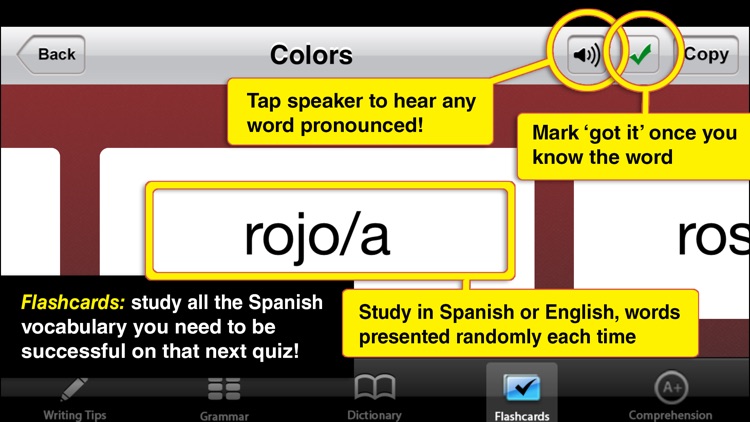 High School Spanish - Best Dictionary App for Learning Spanish & Studying Vocabulary screenshot-4