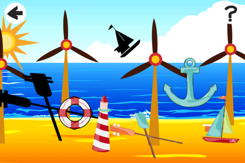 A Find the Shadow Game for Children: Learn and Play with Sailing Boat screenshot 2