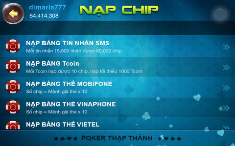 Poker Thập Thành screenshot 3