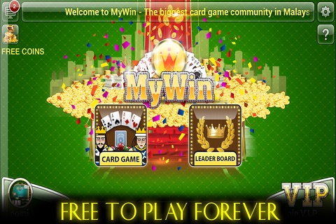 MyWin : Malaysia Social Card game  (Poker Texas Hold'em, Gnau, Big 2, Baccarat, Sicbo, 3 Dices) screenshot 2