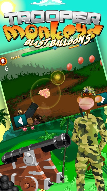 Crazy Trooper Monkeys Blast Balloons