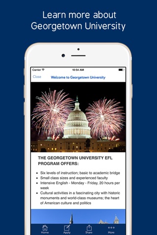 Georgetown University - Prospective International Students Seeking English as a Foreign Language screenshot 3