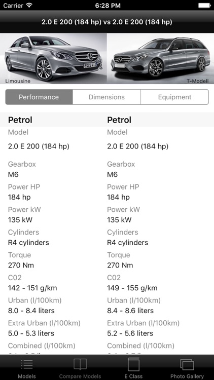 Specs for Mercedes Benz E-Class 2013 edition