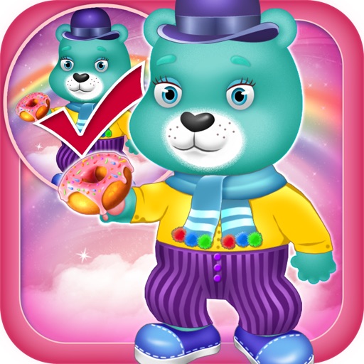 Copy and Care For My Cute Little Rainbow Bears - Educational Fashion Studio Dress Up Free Game Icon