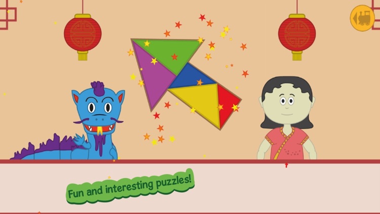 Kids Tangram Game Train