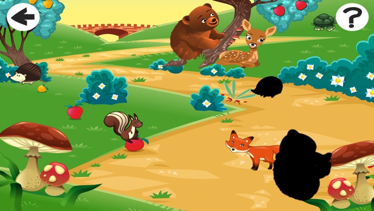 A Kid-s Game-s with Happy Forest Animal-s: Spot the Shadow screenshot-4