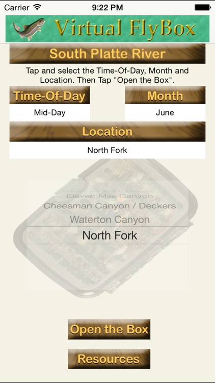Virtual FlyBox - South Platte River