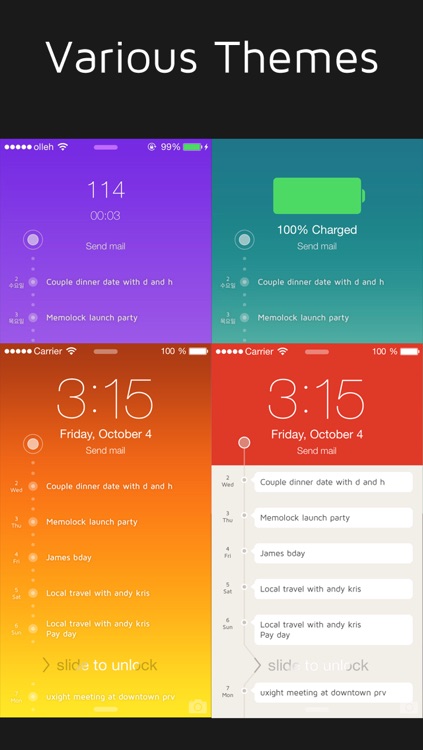 MemoLock - Notes on the lock screen, schedule screenshot-3